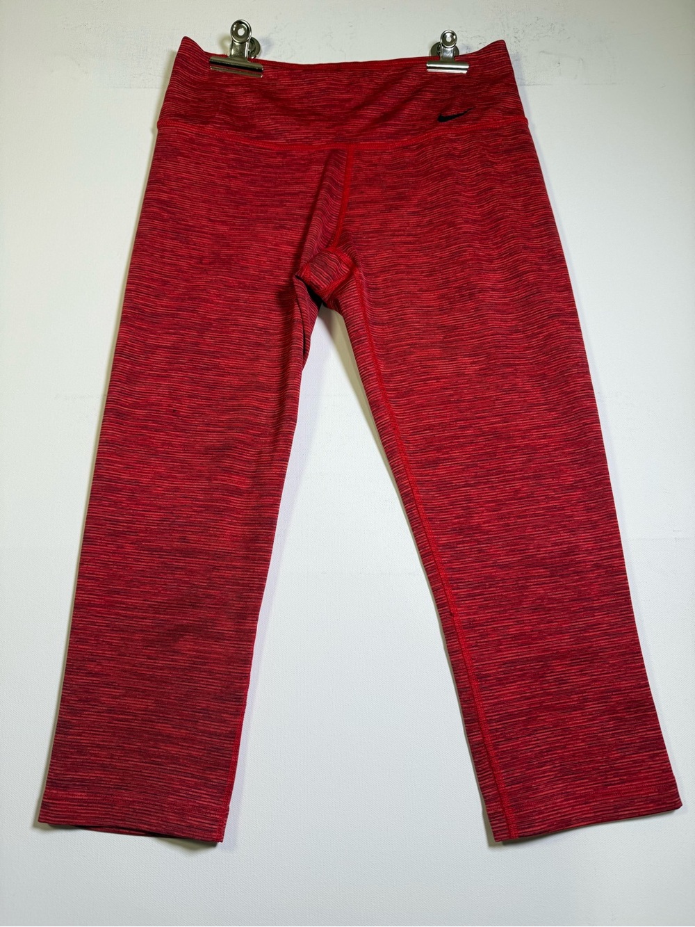 Nike women Red Space-Dye Leggings with Subtle Logo size XS